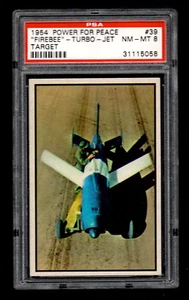 1954 Bowman Power For Peace #39 "Firebee" - Turbo - Jet Target PSA 8 - Picture 1 of 2