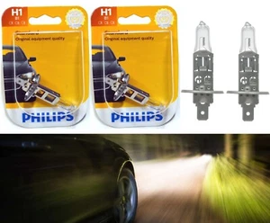 Philips Standard H1 55W Two Bulbs Head Light High Beam Replacement Plug Play EO - Picture 1 of 12