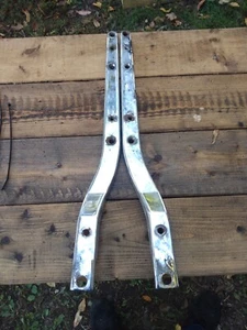 Harley Shovelhead 22"Inch Chrome Used Rear Fender Struts Good Threads WH - Picture 1 of 12