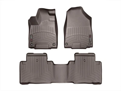 Forro de piso WeatherTech para Acura MDX 2014-2016 - 1ª y 2ª fila, cacao Foto 1 de 4