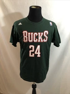 Adidas NBA Milwaukee Bucks “Jefferson” #24 Green Short Sleeve T - Men’s M - Picture 1 of 4