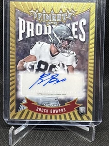 2024 Finest Brock Bowers Prodigies Auto RC Rookie #P-BB Raiders - Picture 1 of 2