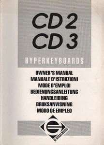CD2 / CD3 Hyperkeyboards. Owner's Manual - Manuale d'Istruzioni - Mode d'Emploi - Picture 1 of 1