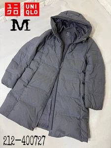 UNIQLO Seamless Down Short Coat M Down Feather Insulated Black Gray - Picture 1 of 12
