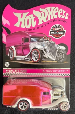 2022 Hot Wheels RLC эксклюзивный выпуск Blown Delivery Pink Spectraflame 5 спиц Redlines - Изображение 1 из 4