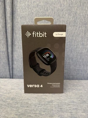 Fitbit Versa 4 Smartwatch - Graphite Aluminum with Black Band *Sealed* - Image 1 of 4