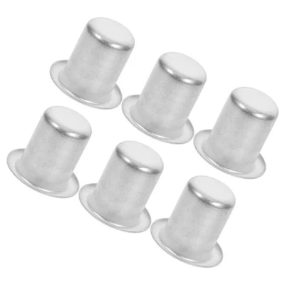  6 pezzi mini inserti per candele in metallo portacandele tazza tazze per - Immagine 1 di 4