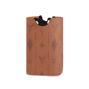 Cesta grande Western Bull Boho para lavandería, bolsa de lavandería plegable almacenamiento... - Imagen 1 de 7