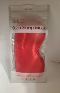 SMUG ~ Satin Sleep Mask ~ Red~ New - Picture 1 of 2