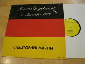 Maxi Single LP Christopher Martin Nie mehr getrennt 9.11.1989 Vinyl FAXX 2006 - Picture 1 of 4