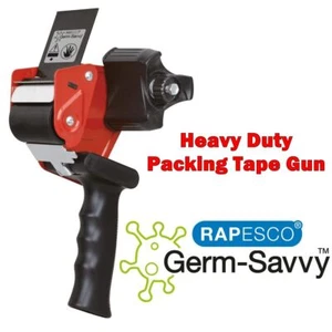 Rapesco Heavy Duty Box Packing Parcel Packaging Tape Gun Dispenser Pistol Grip - Picture 1 of 7