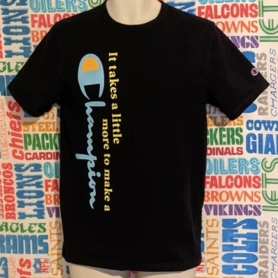 Camiseta vintage años 90 se necesita un poco más para hacer un campeón talla S etiqueta azul Foto 1 de 4