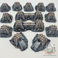 Large 40K Ammo Modelling Military Wargames 18x Resin Industrial Lights