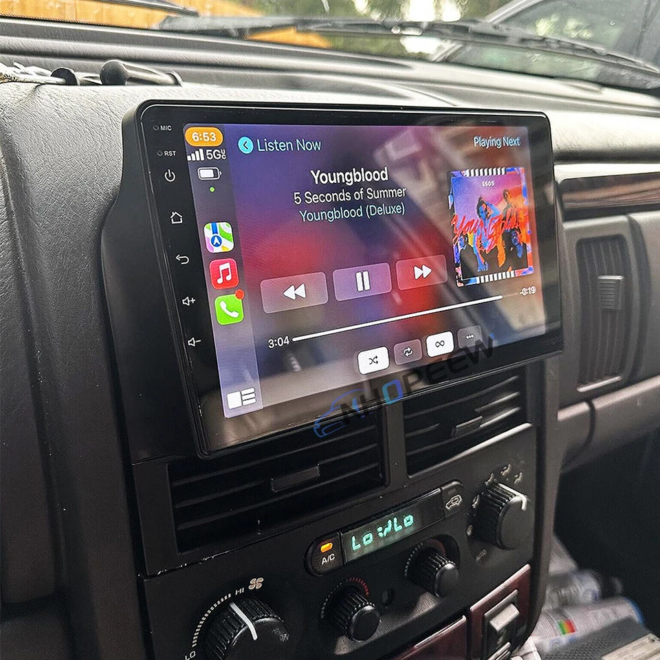 For Jeep Grand Cherokee 1999-2004 Apple Carplay Car Stereo Radio Android 15 Navi — 第 1/4 张图片