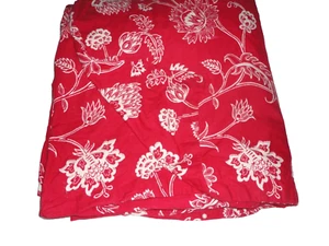 IKEA ALVINE SKON RED & WHITE FLORAL (1) T FULL DUVET 80 X 80 - Picture 1 of 5