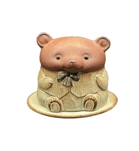 Giftcraft Stoneware UCTCI Japan Teddy Bear Covered Dish - Picture 1 of 12