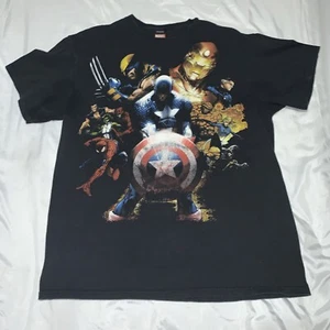 Marvel Mad Engine Captain & Friends America All Over Print Herren Large T-Shirt - Bild 1 von 15