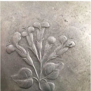 Everlast Metal Hand Forged Silent Butler Pan Beautiful Floral Design VTG 1940s - Picture 1 of 4