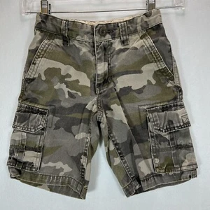 Old Navy Camouflage Cargo Shorts - Boys Size 6 Regular - 100% Cotton - Camo - Picture 1 of 6