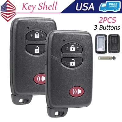 2 Для Toyota Prius V 2010 2011 2012 2013 - 2015 Smart дистанционный ключ оболочка чехол брелок - Изображение 1 из 4