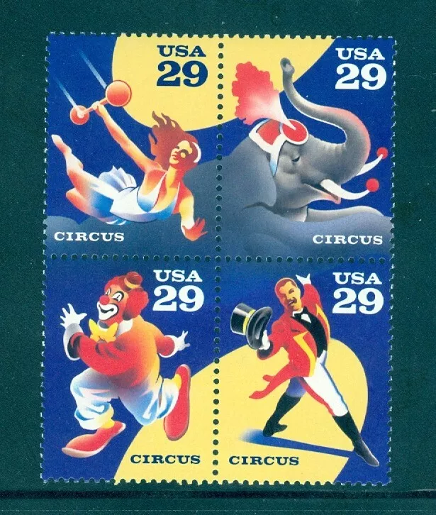 US Scott 2750-2753 Circus Washington DC, Block/4   Mint NH - Image 1 of 1