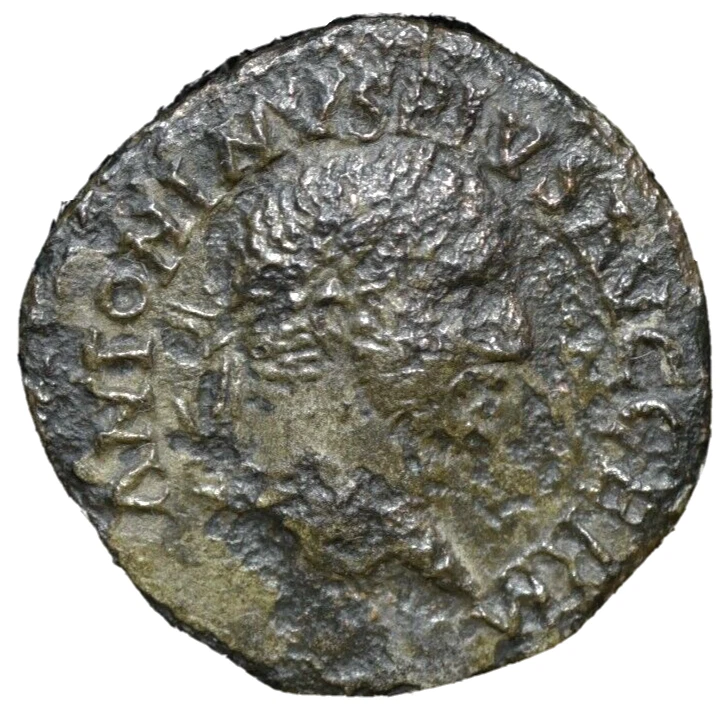VERY VERY RARE ANTONINUS PIUS with The god sun (anicus) COIN - ONLY ONE EXISTING - Image 1 of 2