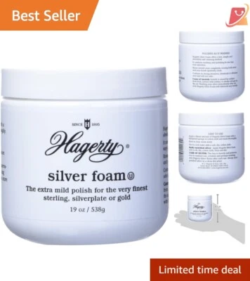 Silver Foam Polish & Cleaner - 19 oz Tarnish Remover for Silver and Gold Items - Image 1 of 4