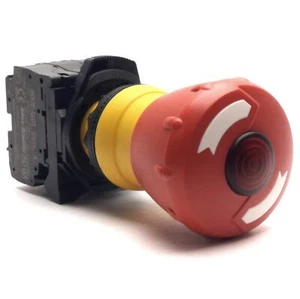 Allen Bradley 800FP-LMT44 Beleuchteter Not E-Aus LED Drucktaster 2NC - Bild 1 von 4