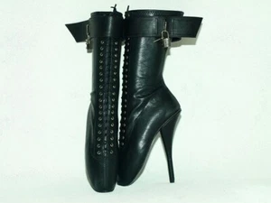 Leder 100% handmade ballet size 37-47 Bolingier Poland heels 20cm - Picture 1 of 5
