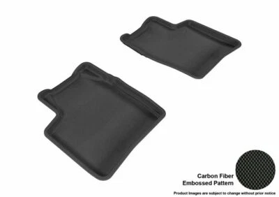 Forros de piso 3D MAXpider negro segunda fila 2 piezas para Toyota Prius Foto 1 de 4