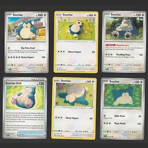 Snorlax Pokemon Karten Sammlung Set 6 Englisch Karten Puppe Prismatic 151 - Bild 1 von 1
