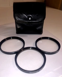 Coastar +1, +2, +4 Close up Filters for 55mm with case for Macro - Picture 1 of 6