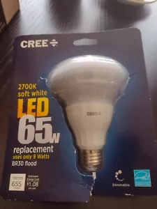 Cree Led BR30 65 Watt Soft White 2700k Light Bulb 655 Lumens - Picture 1 of 2