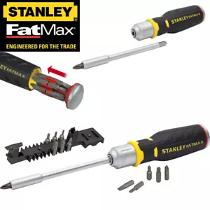 STANLEY FMHTO-62690 Fatmax Ratchet Screwdriver and 12 Piece Bit Set - Bit - Picture 1 of 2