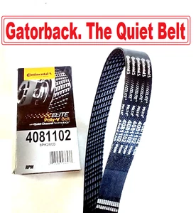 NUEVO Cinturón Serpentine Poly-V The Quiet Belt Gatorback CONTINENTAL ELITE 4081102 - Imagen 1 de 7