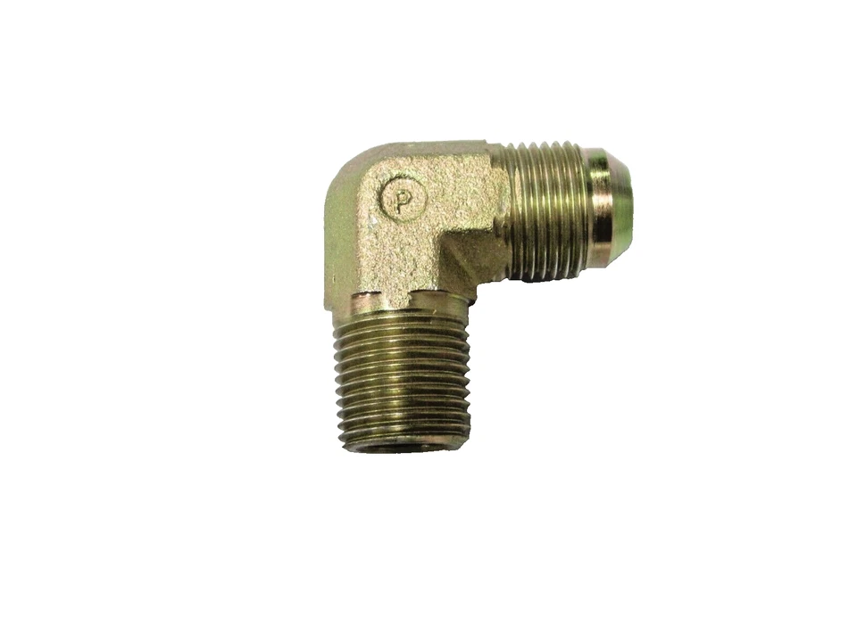 Adaptador 2501-10-08 5/8" macho JIC 37° x 1/2" tubo macho NPT 90°-7/8 JICM X 1/2 NPT Foto 1 de 1