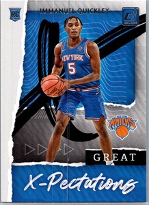 2020-21 Donruss Great X-Pectations #25 Immanuel Quickley NBA Basketball Card