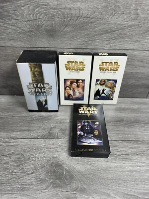 Star Wars Trilogy VHS Box Set Digitally Mastered New Hope Strikes Back Jedi - Image 1 of 4