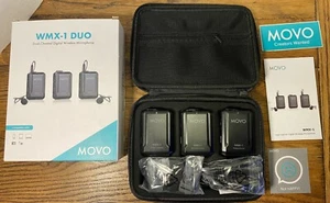 Movo WMX-1-DUO 2.4GHz Dual Wireless Lavalier Microphone System Compatible wit... - Picture 1 of 12