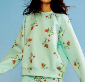 Cynthia Rowley Printed Bonded Sweatshirt - Picture 1 of 8