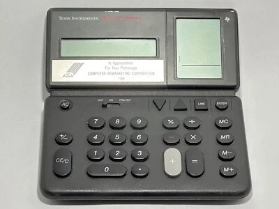 Texas Instruments Paper Free Printer Desktop Calculator Black TI-5038 Working - Image 1 of 4