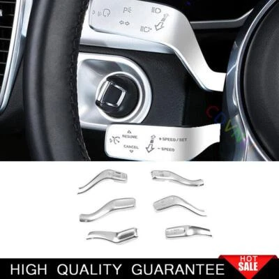 Cubierta de palanca de control de crucero plateado mate para Porsche Cayenne 2011-17 Foto 1 de 4