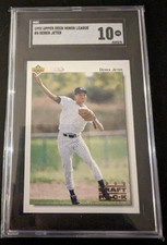 1992 UPPER DECK MINOR LEAGUE BASEBALL - DEREK JETER - DRAFT PICK  - SGC 10 GM