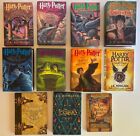 JK Rowling Harry Potter 1-7 First Edition HC Complete Set + EXTRAS