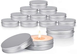 24 Pezzi Vasetti Alluminio 120Ml Lattina Barattoli Metallo Contenitori Cosmetici - Foto 1 di 16