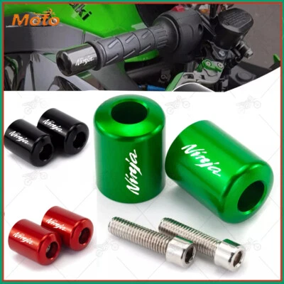 Empuñaduras de manillar para Kawasaki Ninja 650 400 ZX6R ZX10R extremos de enchufe manillar barra de mano Foto 1 de 4