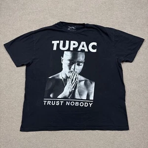 2pac Grafik T-Shirt Gr. 2XL Tupac Rap Tee Kurzarm Rundhals Freizeit Tupac - Bild 1 von 7