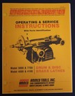 Ammco Brake Lathe Operation, Service & Parts Manual Models  3000 4000 4100 7700 