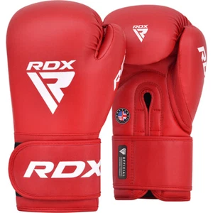 RED PREMIUM BOXING GLOVES RDX AS2 TRAINING SPARRING FITNESS WORKOUT | 10OZ 12OZ - Picture 1 of 4