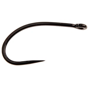 AHREX HR431 HOOK - Fliegenbinden Barbless Tube Fliegenhaken schwarz - 12er Pack NEU! - Bild 1 von 1